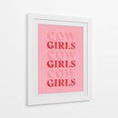 Cow Girls Cow Girls Cow Girls - Anyone Can Yeehaw | Cuadro decorativo de Canvas Lab