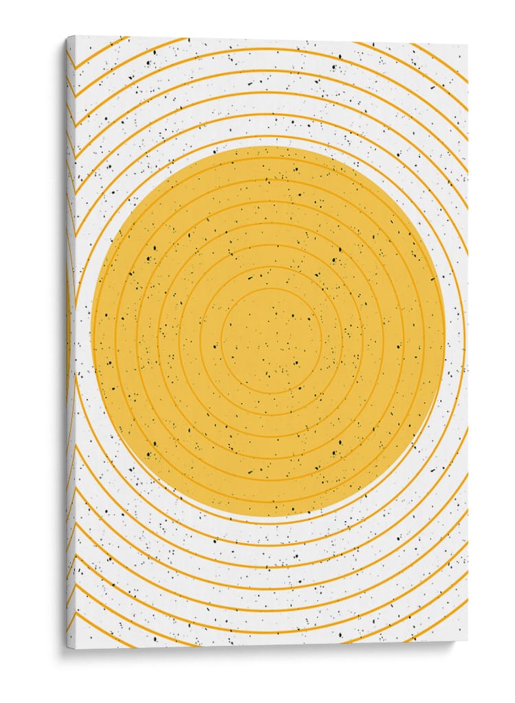 Círculos Amarillos Concéntricos - Nicholas | Cuadro decorativo de Canvas Lab
