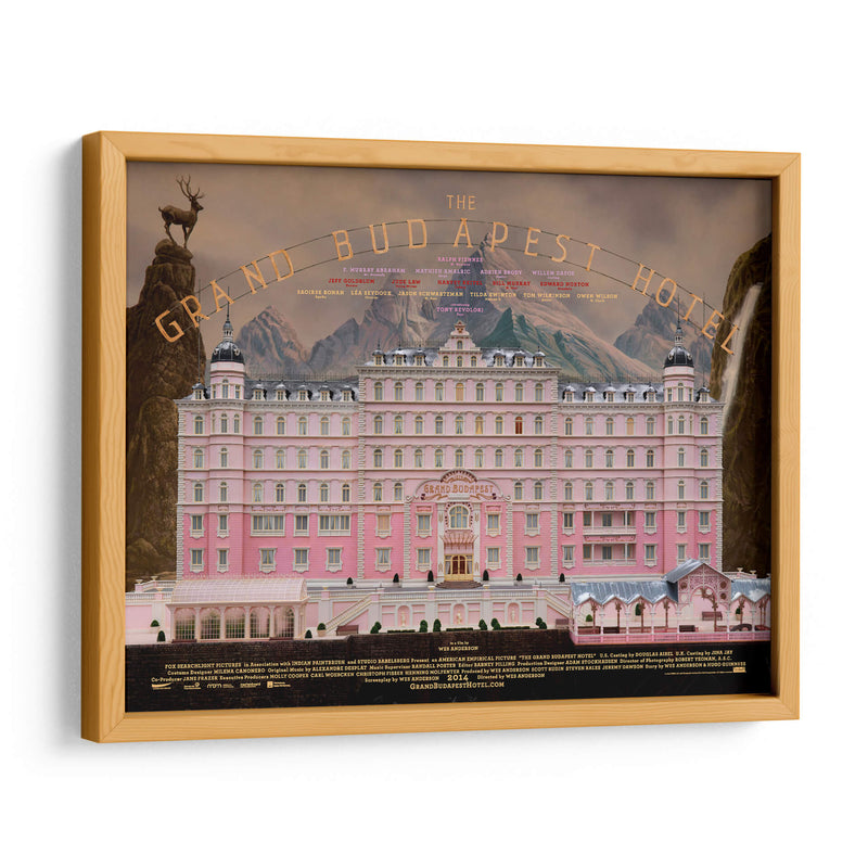 The Grand Budapest Hotel poster | Cuadro decorativo de Canvas Lab