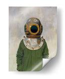Casco de buzo Vintage en una persona - Borgenhag Holmqvist | Cuadro decorativo de Canvas Lab