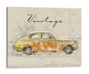 Coche Clásico Amarillo - Lembayung senja studio | Cuadro decorativo de Canvas Lab
