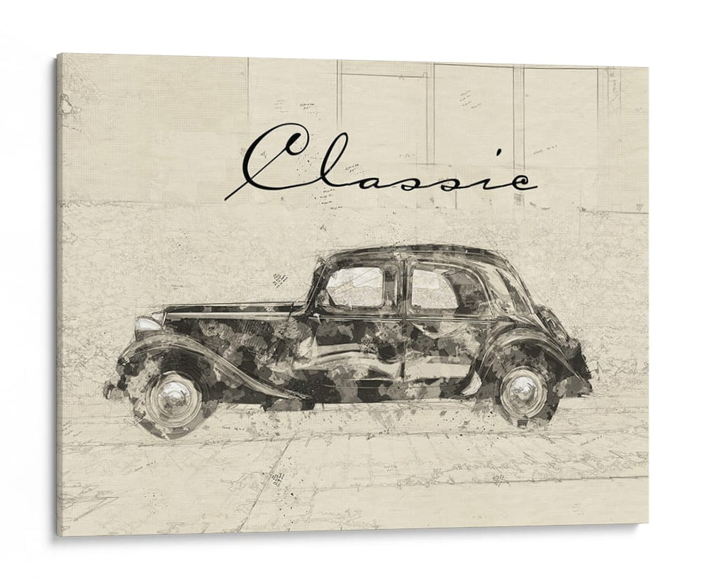 Coche negro clásico - Lembayung senja studio | Cuadro decorativo de Canvas Lab