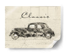 Coche negro clásico - Lembayung senja studio | Cuadro decorativo de Canvas Lab