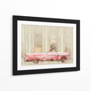 Coche Vintage Rosa - Lembayung senja studio | Cuadro decorativo de Canvas Lab