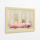 Coche Vintage Rosa - Lembayung senja studio | Cuadro decorativo de Canvas Lab