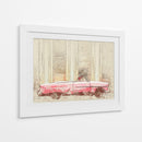 Coche Vintage Rosa - Lembayung senja studio | Cuadro decorativo de Canvas Lab