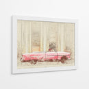 Coche Vintage Rosa - Lembayung senja studio | Cuadro decorativo de Canvas Lab