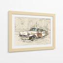 Coche Antiguo - Lembayung senja studio | Cuadro decorativo de Canvas Lab