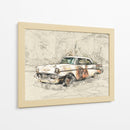 Coche Antiguo - Lembayung senja studio | Cuadro decorativo de Canvas Lab