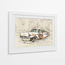 Coche Antiguo - Lembayung senja studio | Cuadro decorativo de Canvas Lab