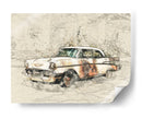 Coche Antiguo - Lembayung senja studio | Cuadro decorativo de Canvas Lab