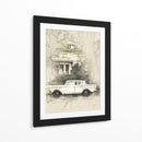 Coche Antiguo Retro - Lembayung senja studio | Cuadro decorativo de Canvas Lab