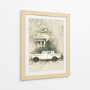 Coche Antiguo Retro - Lembayung senja studio | Cuadro decorativo de Canvas Lab