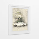 Coche Antiguo Retro - Lembayung senja studio | Cuadro decorativo de Canvas Lab