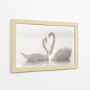 Cisnes enamorados - Monika Schwager | Cuadro decorativo de Canvas Lab