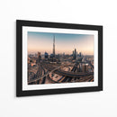 Crepúsculo en la ciudad de Dubái - Jean Claude Castor | Cuadro decorativo de Canvas Lab