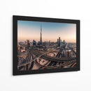Crepúsculo en la ciudad de Dubái - Jean Claude Castor | Cuadro decorativo de Canvas Lab