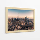 Crepúsculo en la ciudad de Dubái - Jean Claude Castor | Cuadro decorativo de Canvas Lab