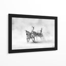 Cebras corriendo en el polvo - Juan Luis Duran | Cuadro decorativo de Canvas Lab