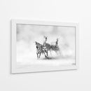 Cebras corriendo en el polvo - Juan Luis Duran | Cuadro decorativo de Canvas Lab