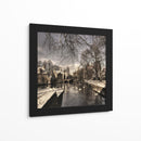 Cisnes de los canales en invierno - Yvette Depaepe | Cuadro decorativo de Canvas Lab
