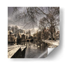 Cisnes de los canales en invierno - Yvette Depaepe | Cuadro decorativo de Canvas Lab