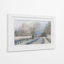 Carretera invernal helada - Chris Moore | Cuadro decorativo de Canvas Lab