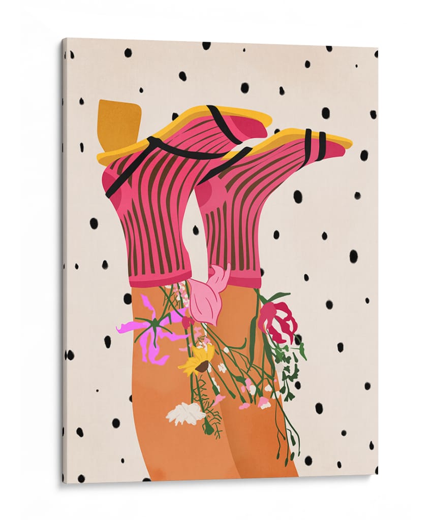Delicia floral escalonada - Kintsugi99 | Cuadro decorativo de Canvas Lab