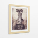 El misterio de la foto policial de la cebra - Mike Koubou | Cuadro decorativo de Canvas Lab