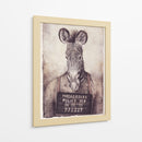 El misterio de la foto policial de la cebra - Mike Koubou | Cuadro decorativo de Canvas Lab