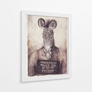 El misterio de la foto policial de la cebra - Mike Koubou | Cuadro decorativo de Canvas Lab