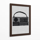 Grabadora de casette - Nicholas | Cuadro decorativo de Canvas Lab
