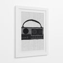 Grabadora de casette - Nicholas | Cuadro decorativo de Canvas Lab