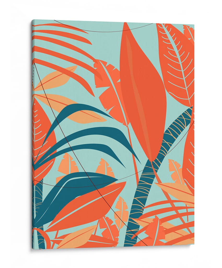 Explosión de follaje tropical - Nicholas | Cuadro decorativo de Canvas Lab