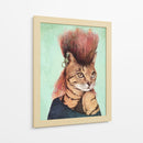 Gato atigrado con estilo - Mike Koubou | Cuadro decorativo de Canvas Lab