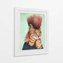 Gato atigrado con estilo - Mike Koubou | Cuadro decorativo de Canvas Lab
