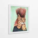 Gato atigrado con estilo - Mike Koubou | Cuadro decorativo de Canvas Lab