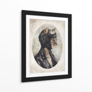 Gato elegante con chaqueta de cuero - Mike Koubou | Cuadro decorativo de Canvas Lab