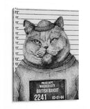 Gato en una rueda de reconocimiento policial - Mike Koubou | Cuadro decorativo de Canvas Lab