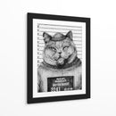 Gato en una rueda de reconocimiento policial - Mike Koubou | Cuadro decorativo de Canvas Lab