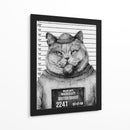 Gato en una rueda de reconocimiento policial - Mike Koubou | Cuadro decorativo de Canvas Lab