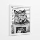 Gato en una rueda de reconocimiento policial - Mike Koubou | Cuadro decorativo de Canvas Lab