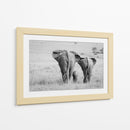 Familia de elefantes africanos - Ali Khataw | Cuadro decorativo de Canvas Lab
