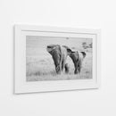 Familia de elefantes africanos - Ali Khataw | Cuadro decorativo de Canvas Lab