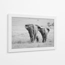 Familia de elefantes africanos - Ali Khataw | Cuadro decorativo de Canvas Lab