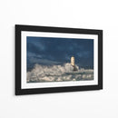 Faro del mar tempestuoso -  Nicola Friargiu | Cuadro decorativo de Canvas Lab