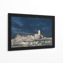 Faro del mar tempestuoso -  Nicola Friargiu | Cuadro decorativo de Canvas Lab