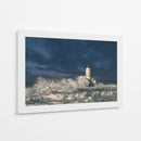 Faro del mar tempestuoso -  Nicola Friargiu | Cuadro decorativo de Canvas Lab