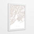 Mapa de Nueva York - Fluidys Studio II | Cuadro decorativo de Canvas Lab