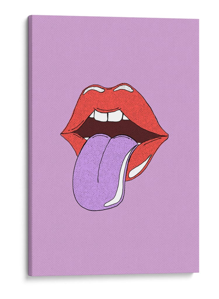 Labios pop desatados - Nicholas | Cuadro decorativo de Canvas Lab